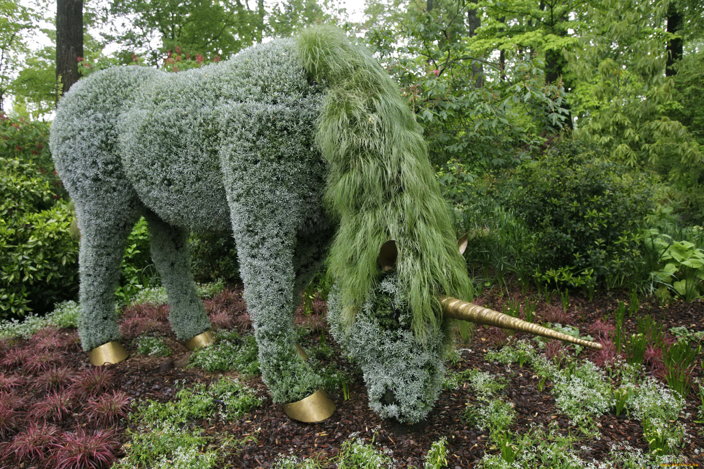 Садово Парковая скульптура Единорог